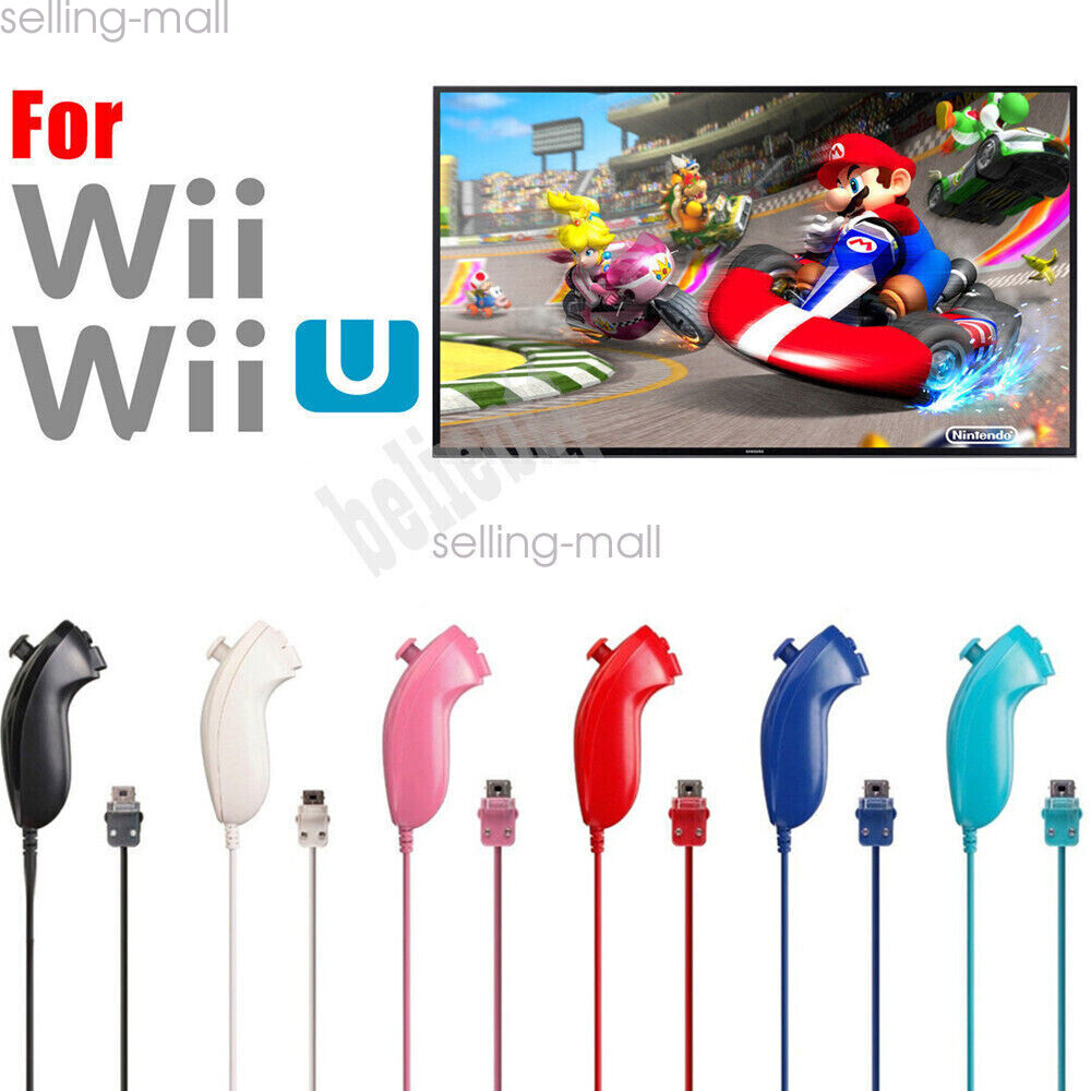 Wii Nunchuck Replacement Nunchuck Remote Gamepad Controller for Wii Wii U Remote