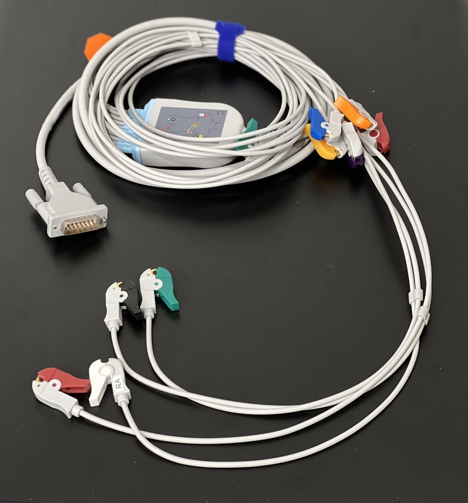 Schiller 10 Leads Grabber EKG Cable 4.0 Compatible - Same Day Shipping
