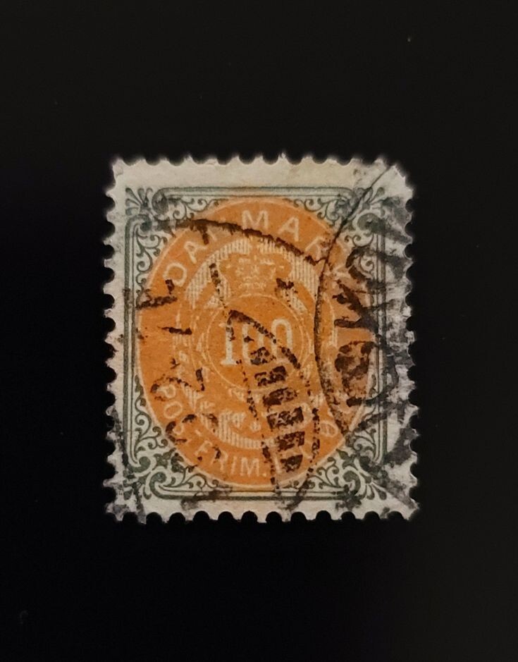 Denmark, Hand Cancel, Scott 34, Used