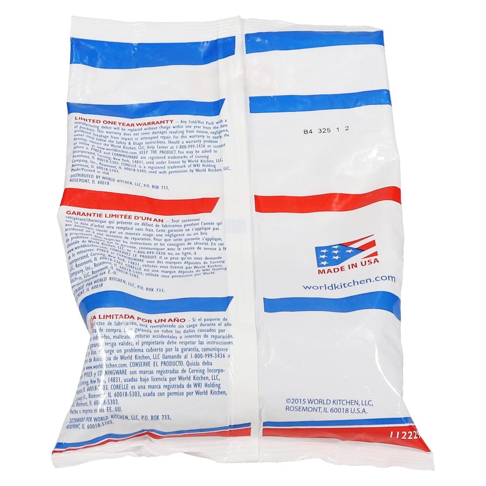 Pyrex Portable Large Cold/Hot Pack (2-Pack) - Made in The USA