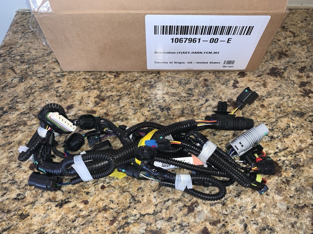 2017-22 Tesla Model 3 Front End Module Radiator Support Wiring OEM 1067961-00-E