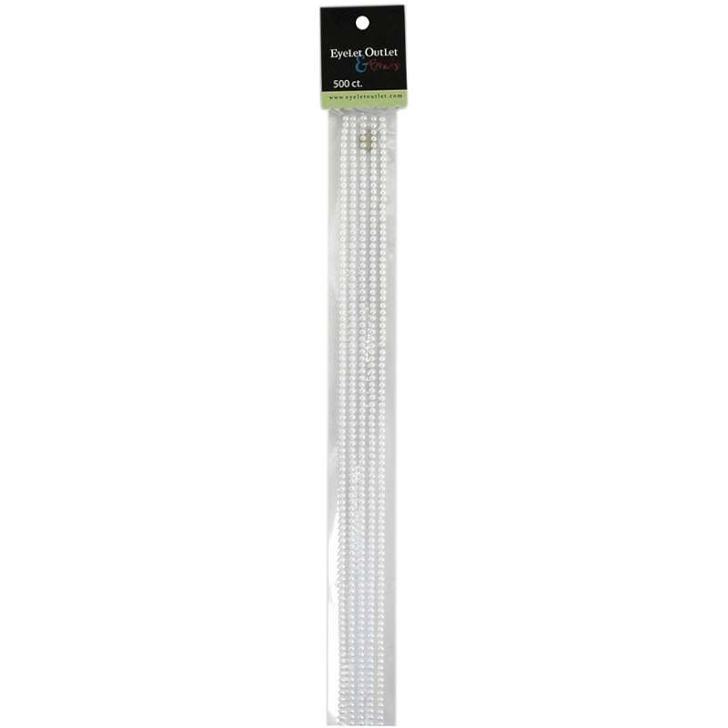 Bling Self-Adhesive Pearl Strips 12" 5/Pkg White