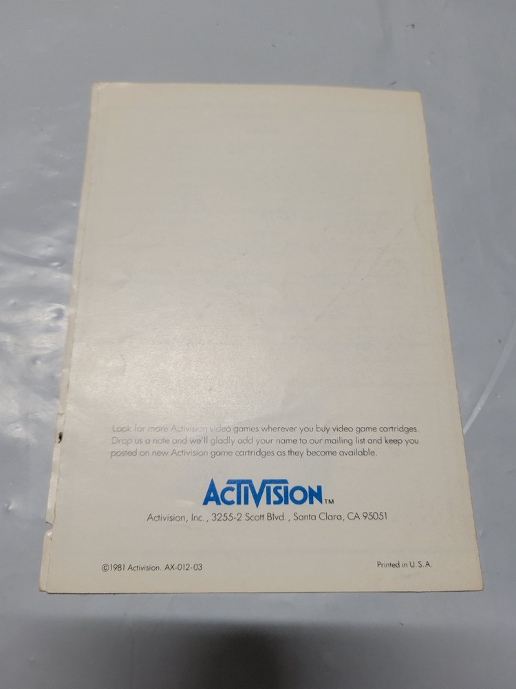 Ice Hockey Atari 2600 Instruction Manual