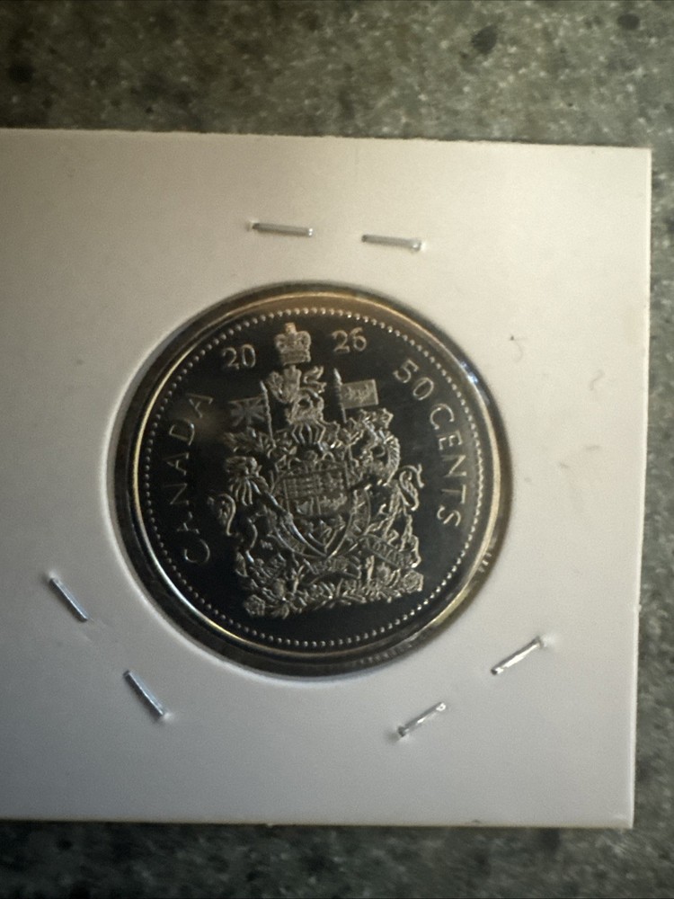 Qty2 2026 Canada 50 Cents Coins Uncirculated