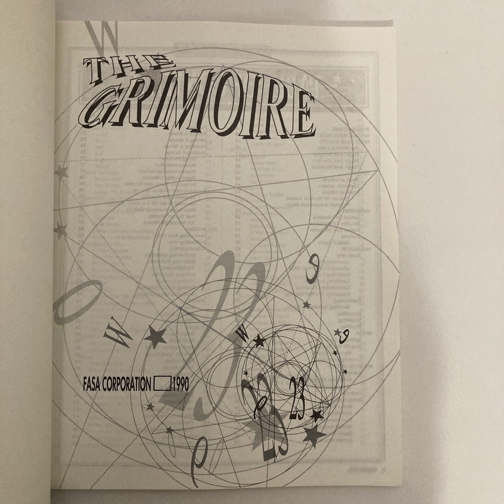Shadowrun The Grimoire - FASA 7106