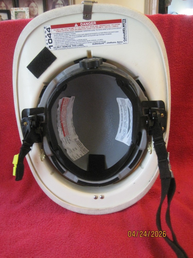 Cairns 1044 Fire Helmet with Brass Eagle