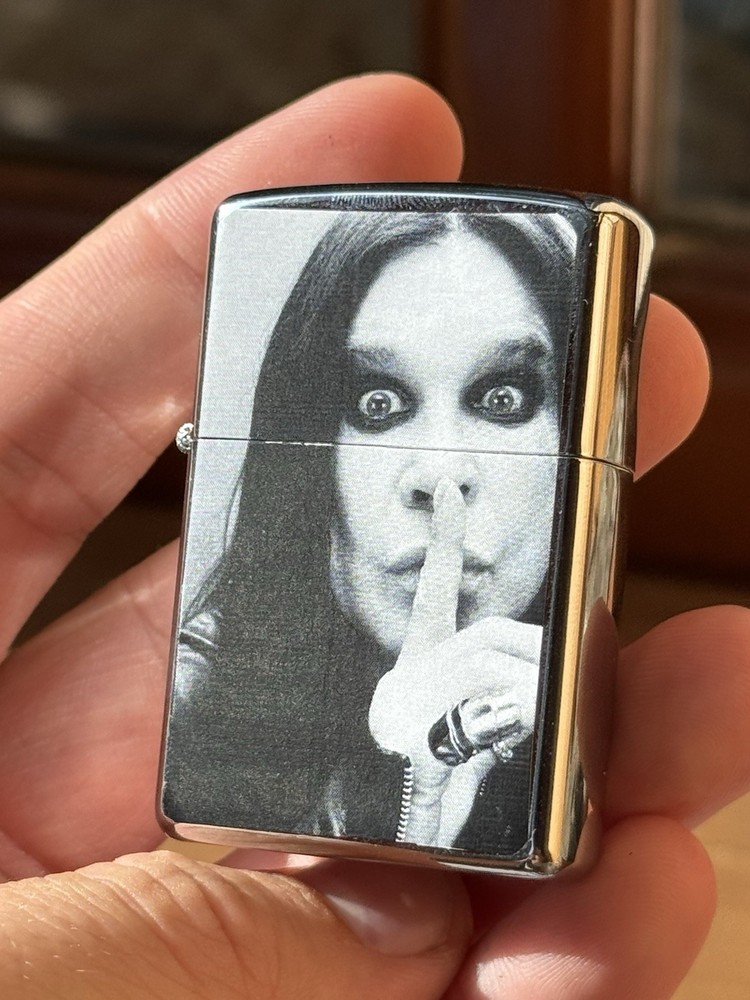💥Vintage 00s WORK Lighter Legend Ozzy Osbourne Two Sided