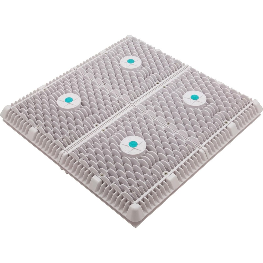 Aquastar Wave Drain With Frame And Grate - White