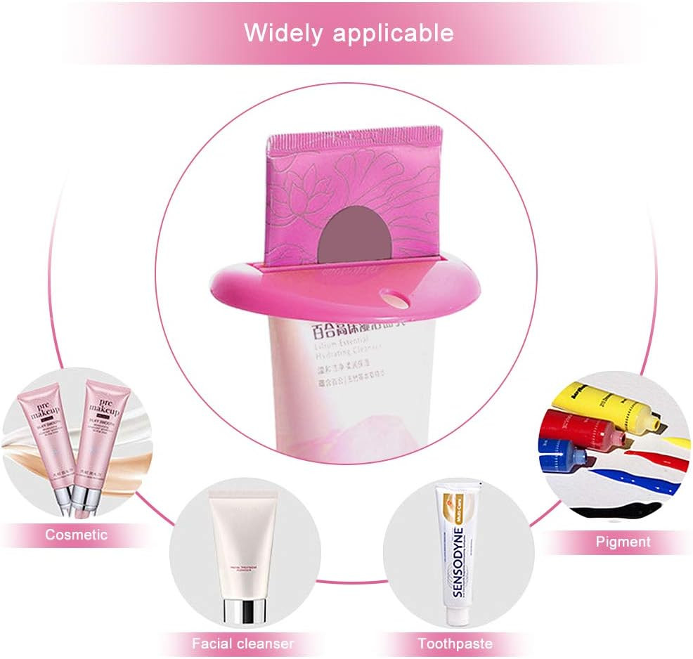 8-Piece Tube Squeezer Dispenser Set - Toothpaste Holder Roller, Bathroom Extract