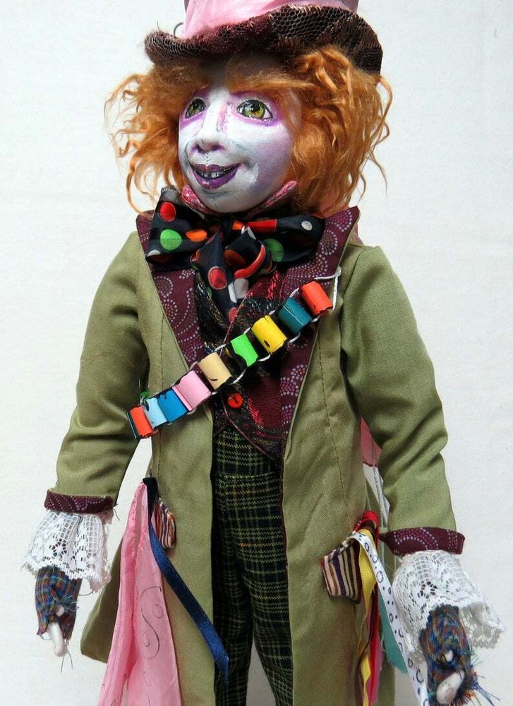 Cloth Art Doll CD Pattern "Hatter" By Sharon Mitchell