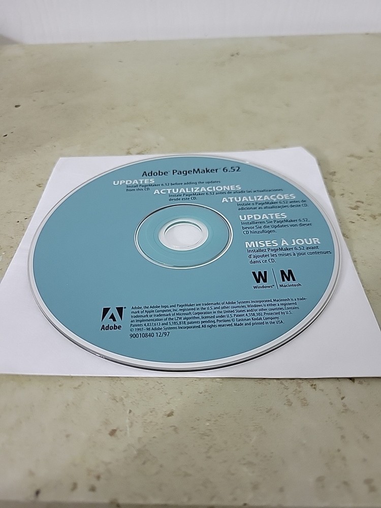 Adobe PageMaker 6.52 Update Windows And Mac