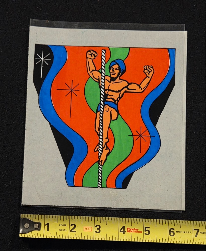 RARE SAM DALAL MAGIC "DEVIL" & "INDIAN ROPE TRICK" DECAL FOR PROPS, BOXES, ETC.
