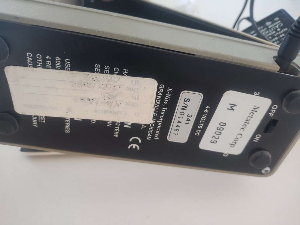 X-Rite 341 Dot Meter, Densitometer, Tester.Carry Case, AC plug,Operation Manual