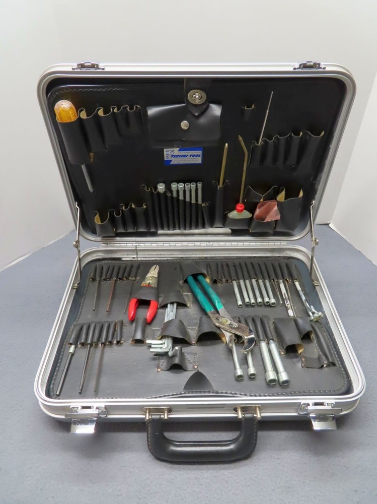 TECHNI-TOOL Technicians Hard Sided Tool Case Vintage Howe Industries