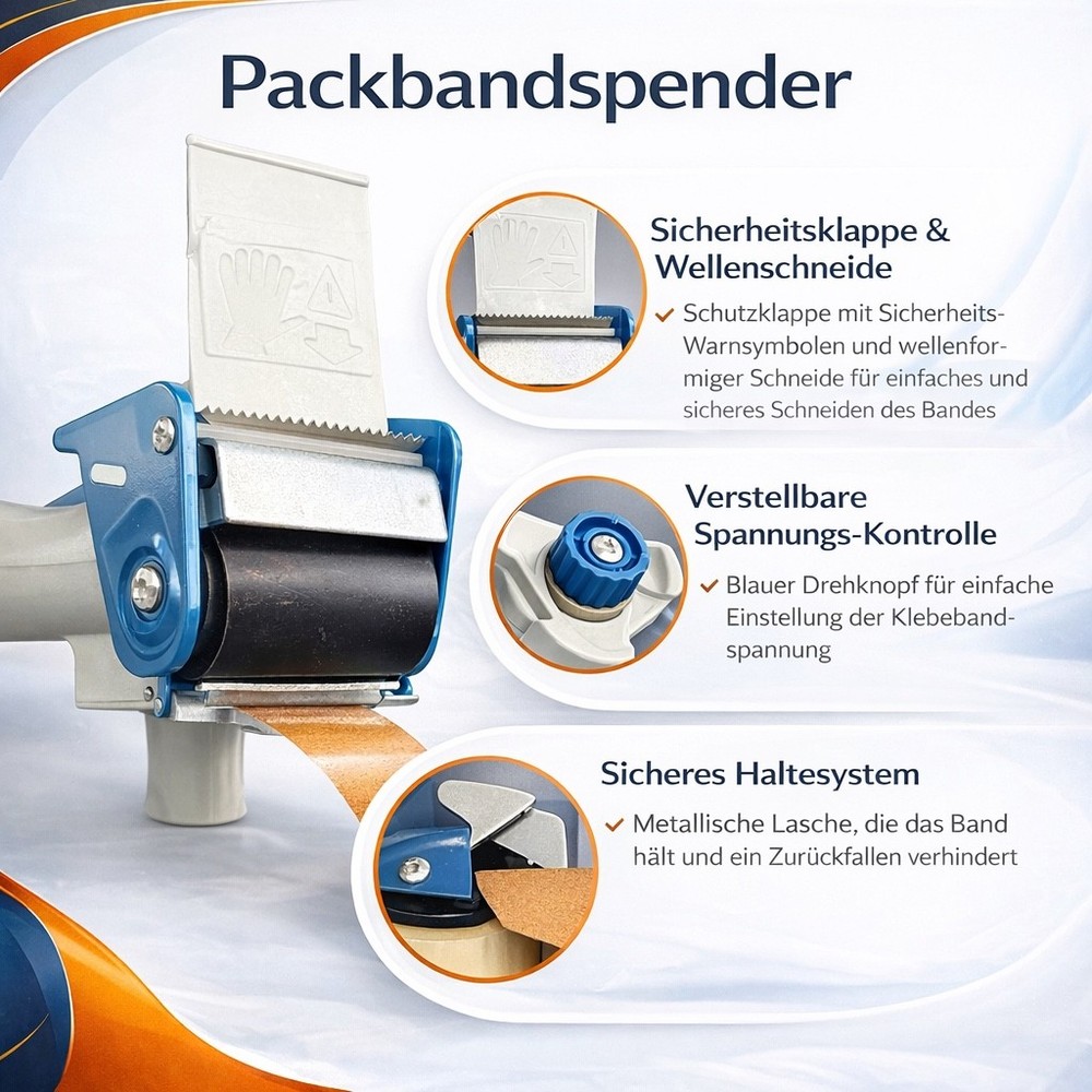 Paketbandabroller | Handabroller | Klebebandabroller |Packbandabroller