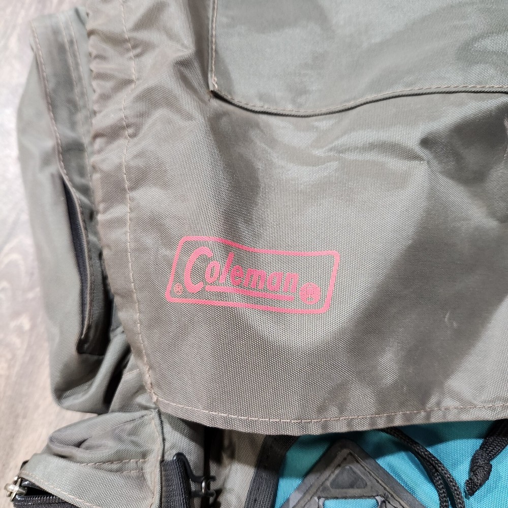 Vintage Coleman 33" External Frame Hiking Camping Outdoors Belted Backpack