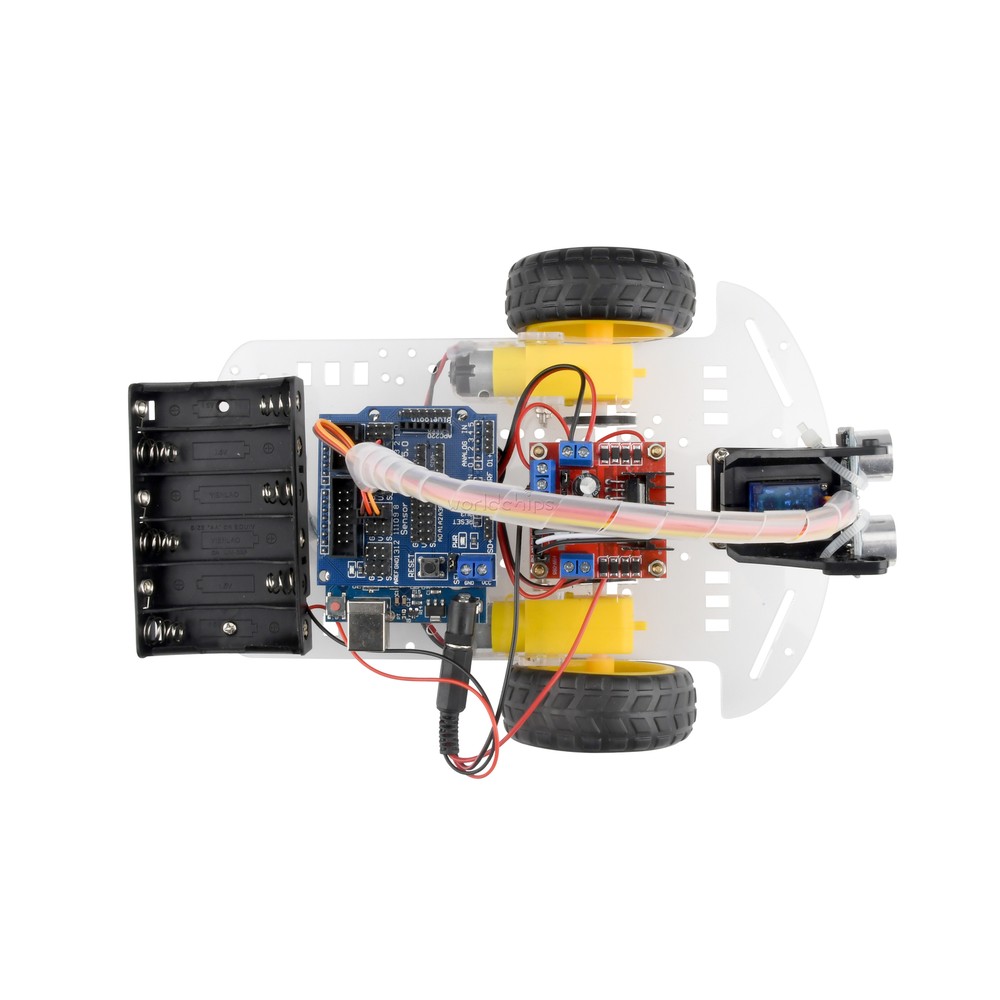 Avoidance Tracking Smart Robot Car Chassis Kit Ultrasonic Module For Arduino