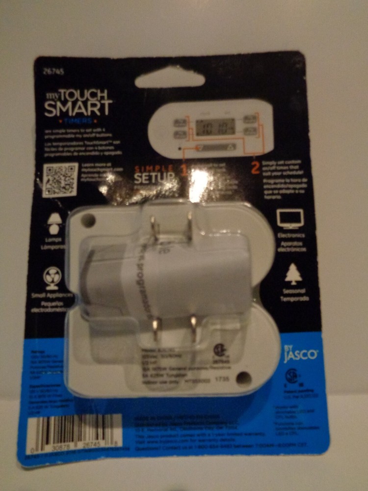 Jasco 26745 2 pack Multi Purpose Light Control Timer indoor digital