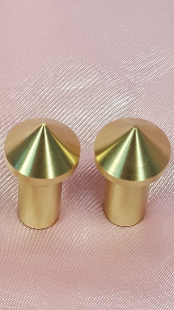 Gunsmith Tools - 2 Brass Muzzle Laps - Rifle Or Pistol Crowning - Lapping Crown