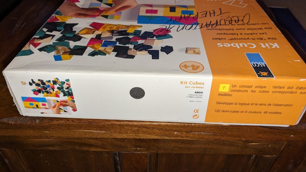 Occupational Asco Kit Cubes Occupational Therapy Developes Logic & Observation