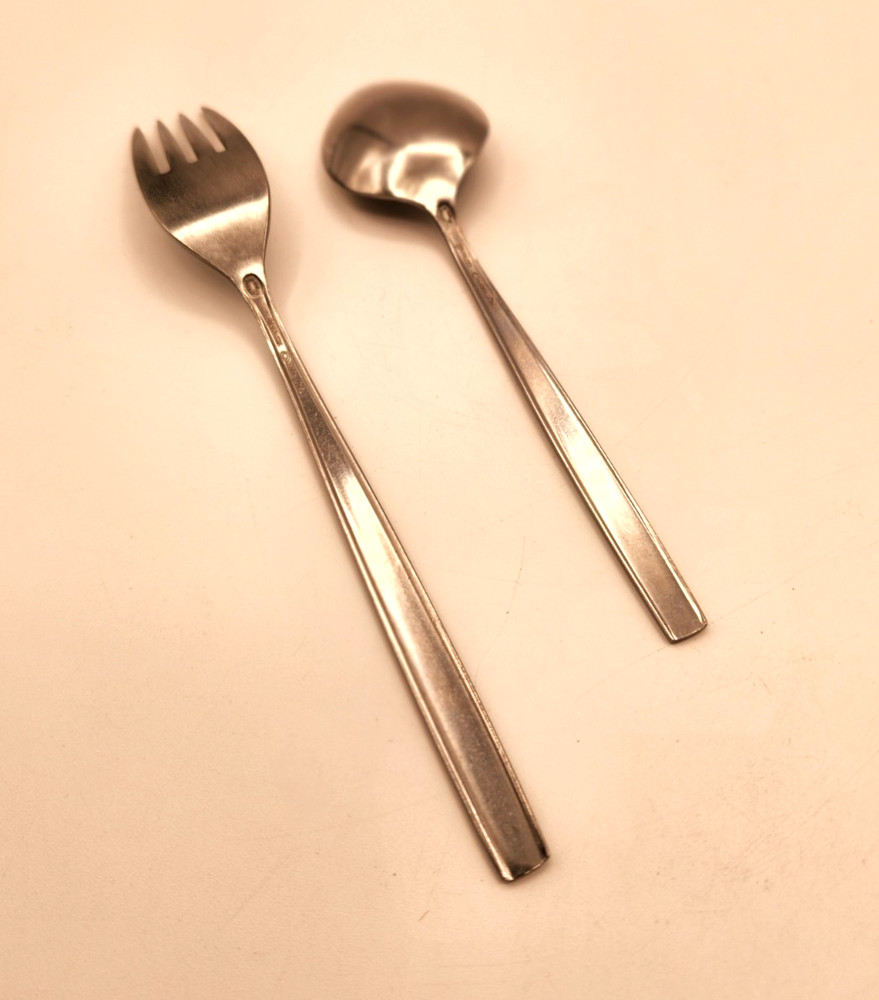 Oneida MELISSA Burnished 1881 Rogers Stainless Flatware Dinner Fork Sugar Spoon