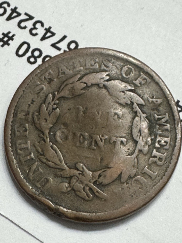1837 Large Cent, Coronet Head, 99c shipping