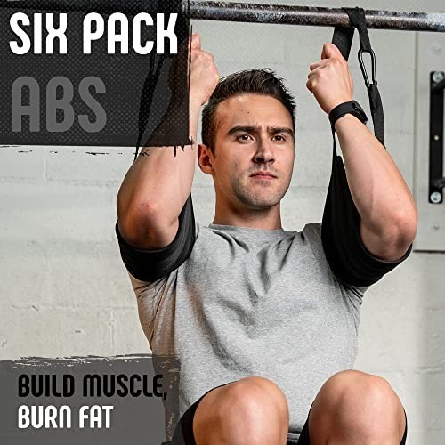 Hanging Ab Straps 2 Pack - Pull Up Straps, Ab Sling for Core Workout & Strength