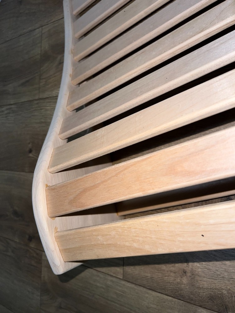 Sauna Backrest – Ergonomic Wooden Sauna Back Support (Hemlock)