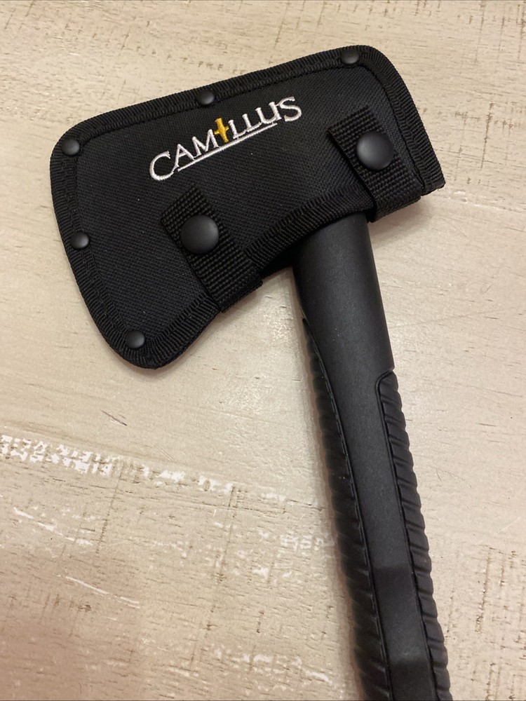 Camillus Black Hatchet Axe Plastic Handle & Sheath