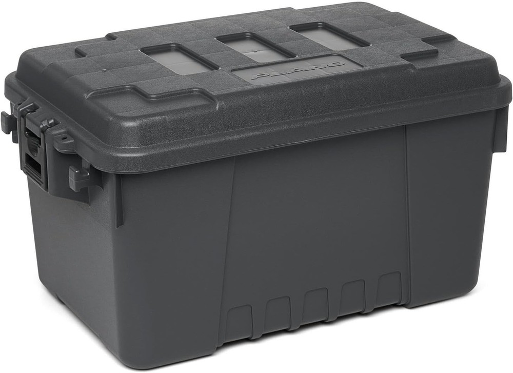 High-Impact Charcoal Storage Trunks - Modern Design for Efficient Organization
