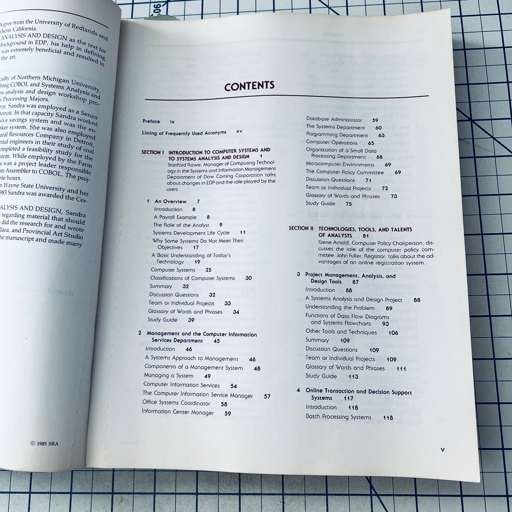 Systems Analysis and Design Manual Marjorie Leeson 1985 Vintage Computing