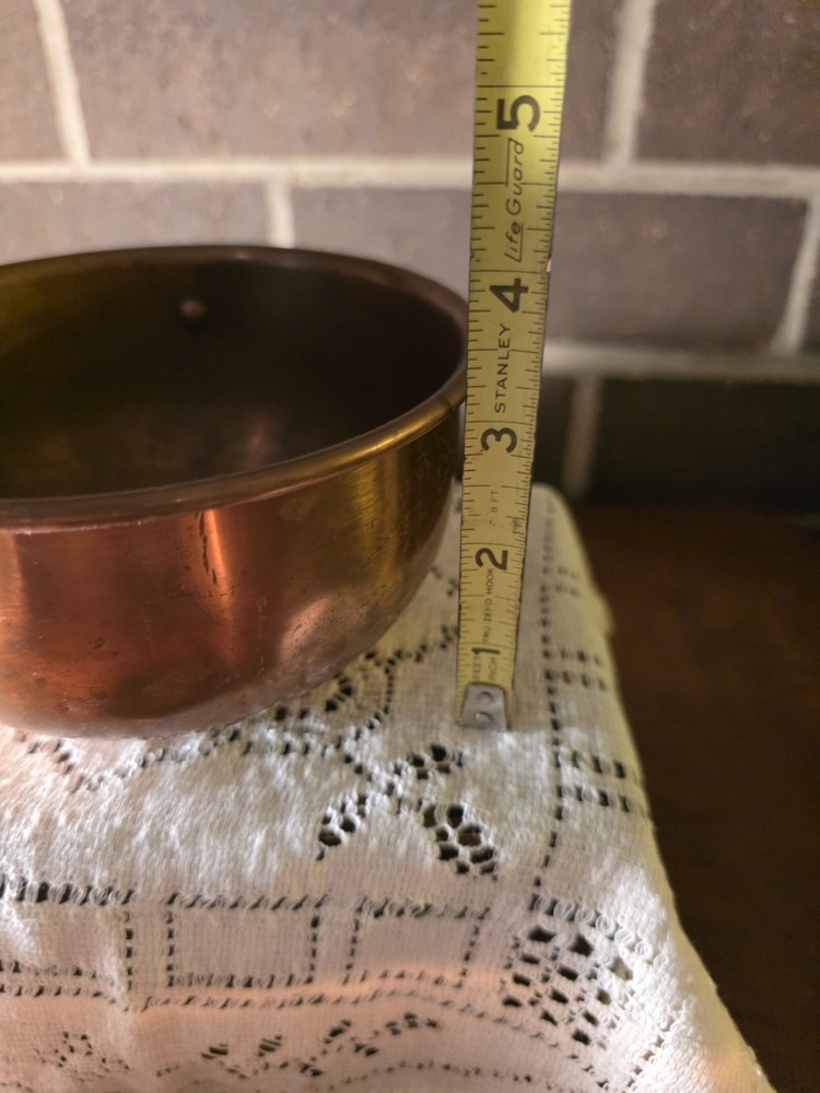 set of 3 Antique copper nesting bowls
