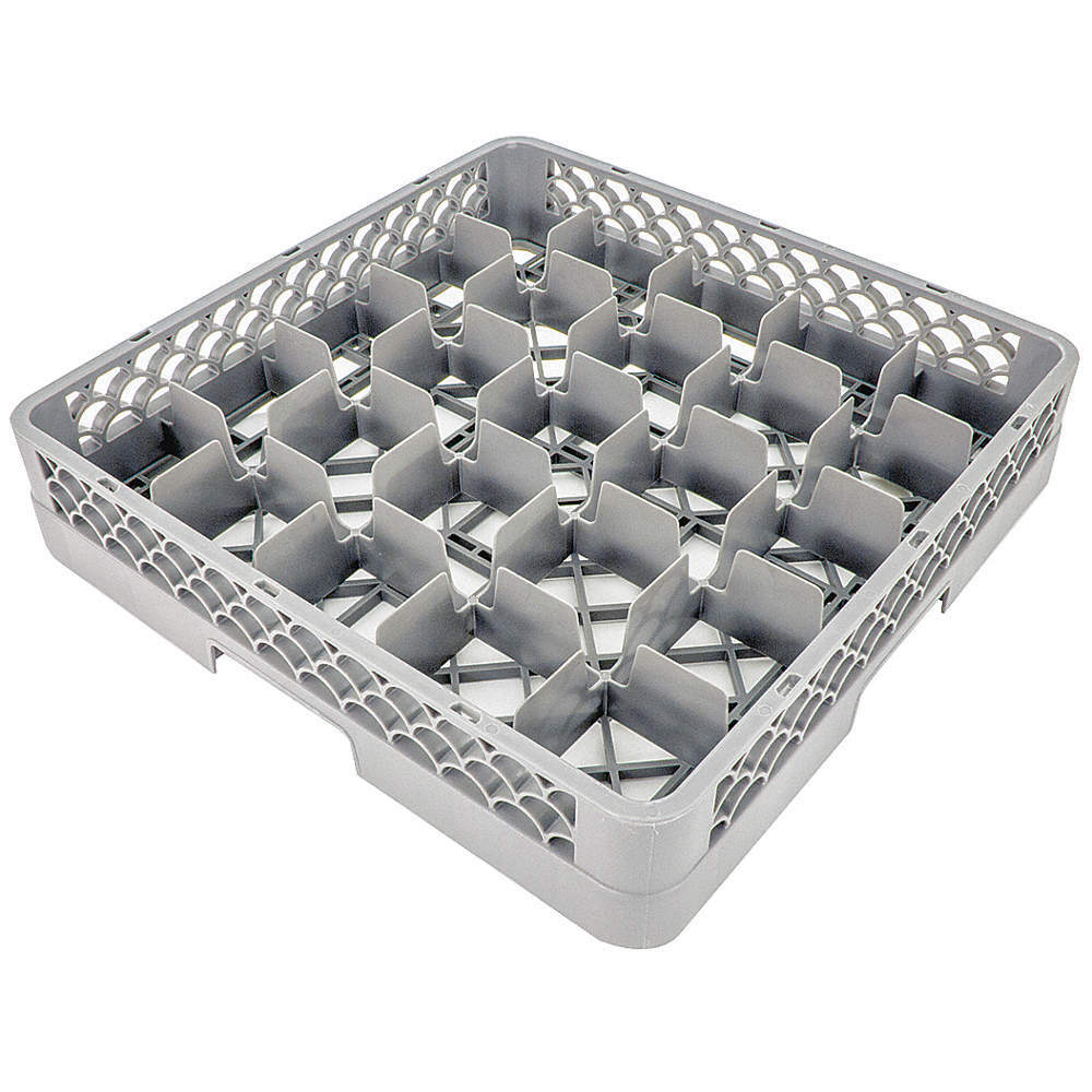 CRESTWARE RBC25 Glass Rack,19 1/2" L,Gray 38EV91