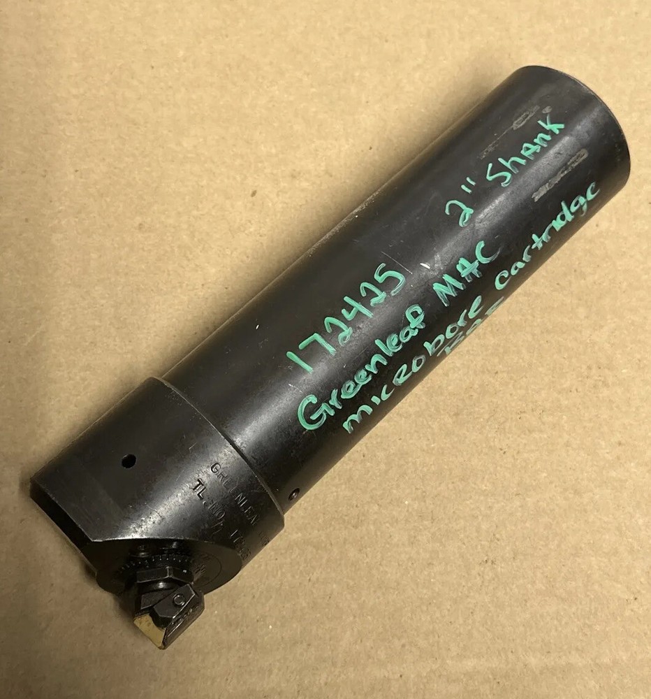 MICROBORE 2” Shank Coolant Thru ADJUSTABLE BORING BAR Greenleaf MAC