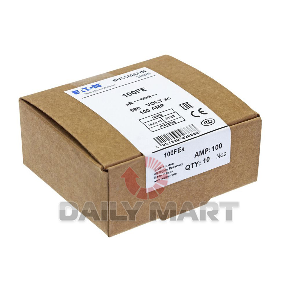 10PCS/New in Box BUSSMANN 100FE 100A Fuse