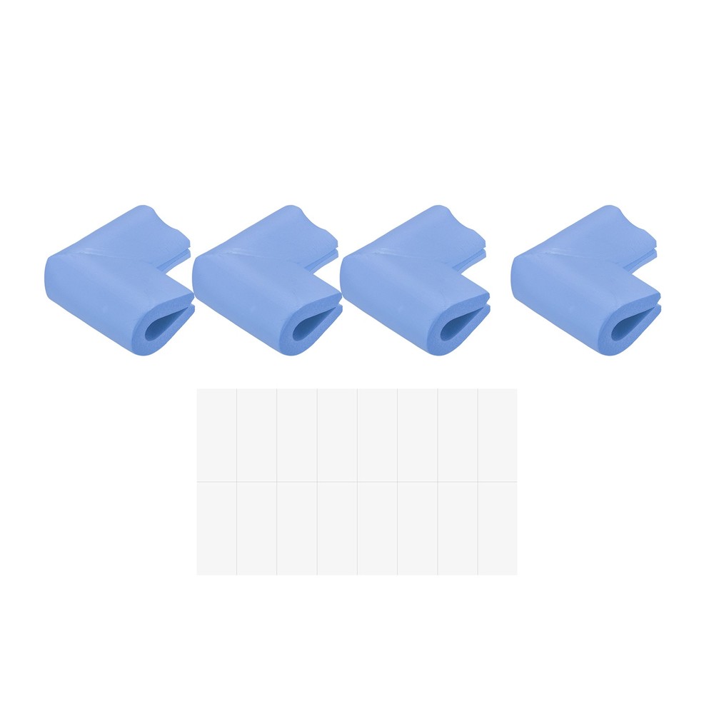 Corner Guards Edge Protectors, 12Pack U Shape, 2.16"x1.38"x0.315", Blue