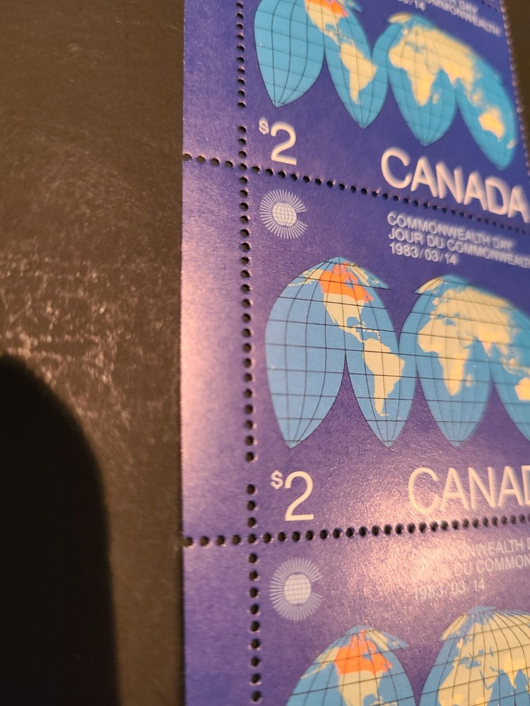 Canada Stamp  perforation error - 1983 COMMONWEALTH DAY - SCOTT #977 - MNH
