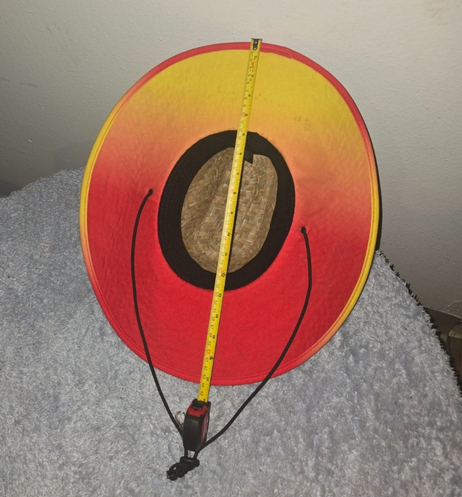 FMF Orange Straw Hat - One Size