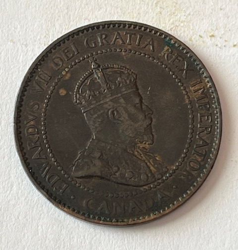 CANADA 1904 One 1 Large Cent King Edward V