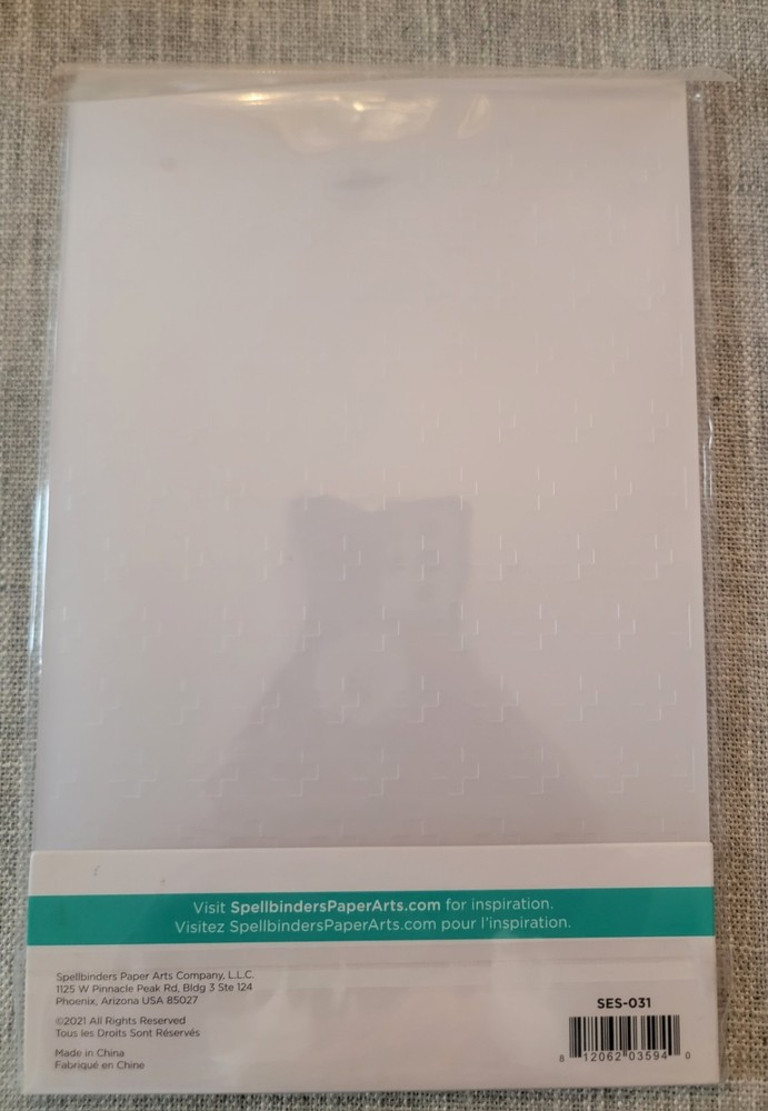 NEW Spellbinders Embossing Folder- This Plus This SES-031