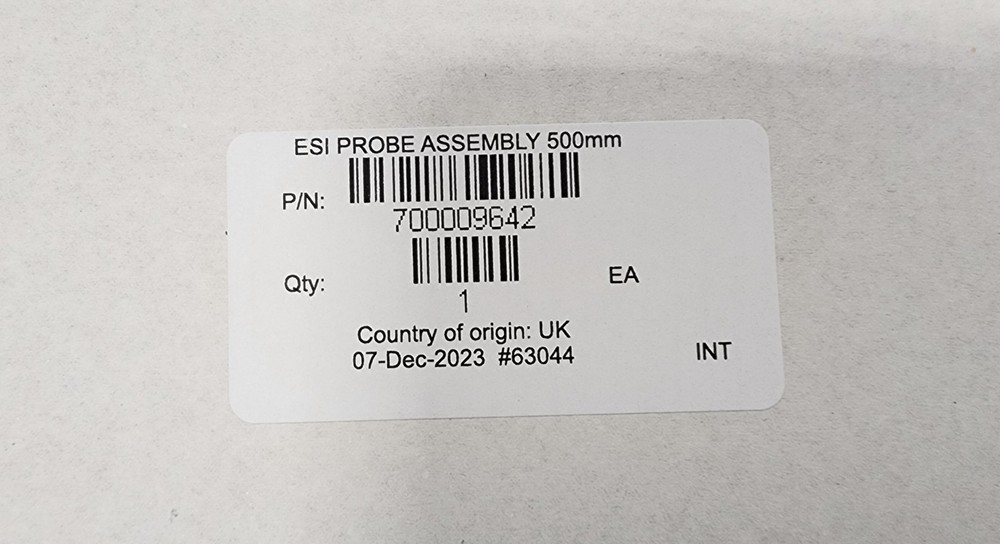 WATERS 700009642 ESI PROBE ASSEMBLY 500mm