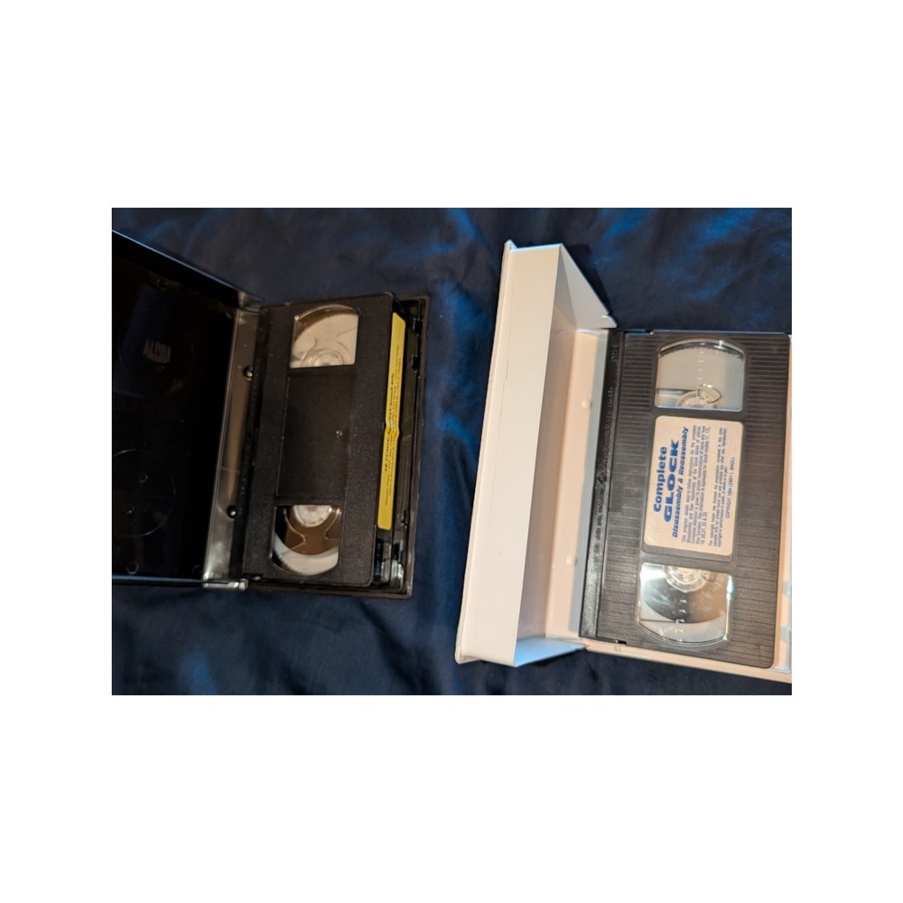 2 Vintage VHS video tapes Firearms