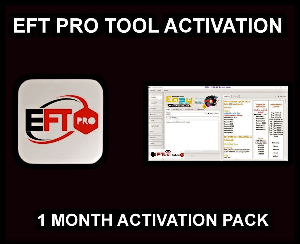EFT Pro Tool No need Dongle 3 Months Plan