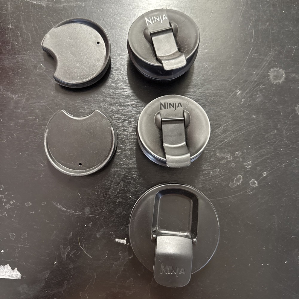 5 PC Ninja Blender Cup Lid Replacement - Top Cover MIXED SIZES