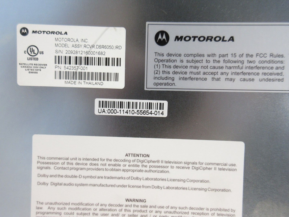 Motorola DSR-6050 - Integrated Satellite Receiver / Transcoder - 542357-001