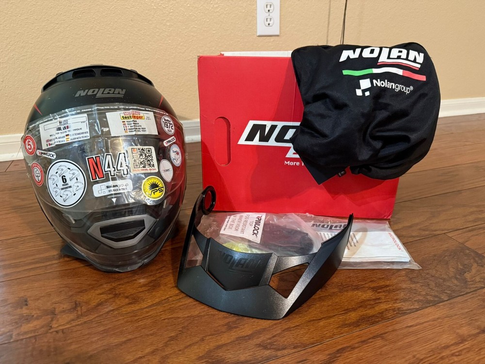 Nolan N44 Storm Black Matte Size 'MD' Helmet