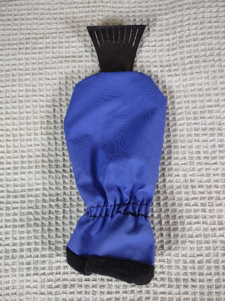 BEAR CLAW ICE SCRAPER BLUE FLEECE LINED MITT SUB ZERO