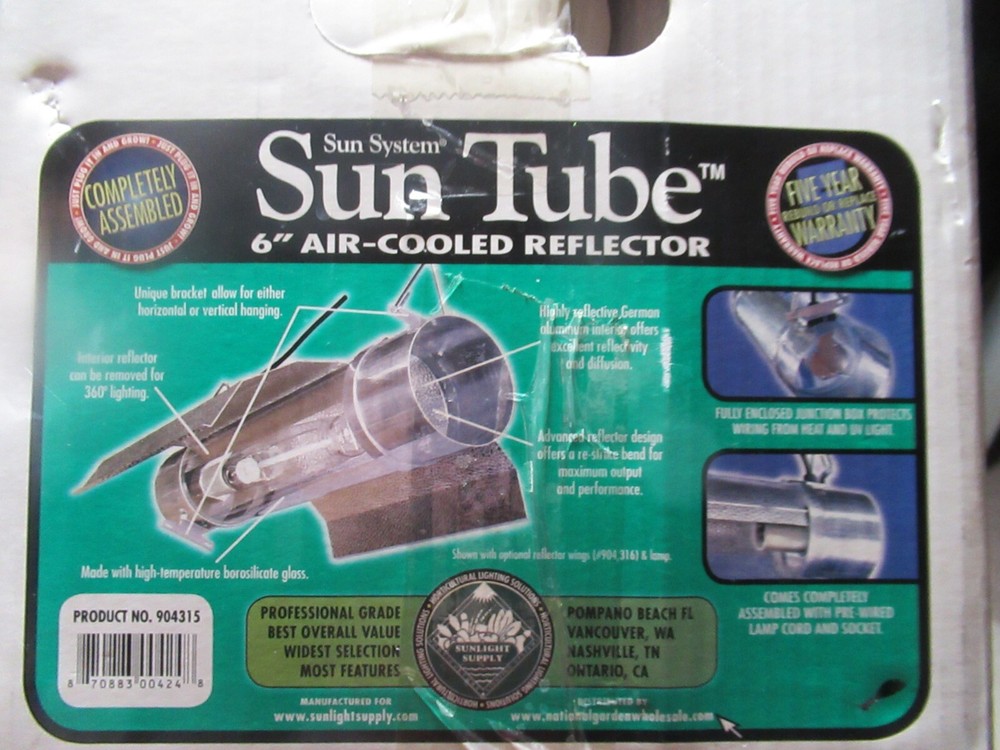 Sun System Sun Tube 6"Reflector