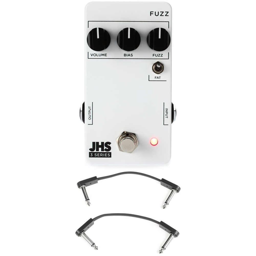 JHS 3 Series Fuzz Pedal with EBS Patch Cables