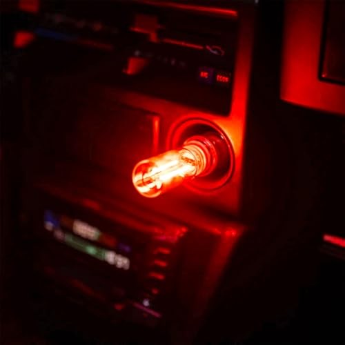 Touch Adjustment Retro Car Lamps, Battery & USB Charging Interior 2 Pack Red